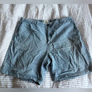 Flint and Tinder Light Blue Cotton Denim-Style Shorts